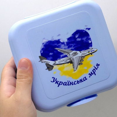 Ланч-бокс з малюнком, 0,7 л УКРАЇНСЬКА МРІЯ (БЛАКИТНИЙ) MIC 34063