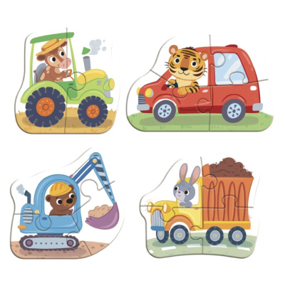 Пазл 4 в 1 «Baby puzzle. Транспорт» Dodo 300685