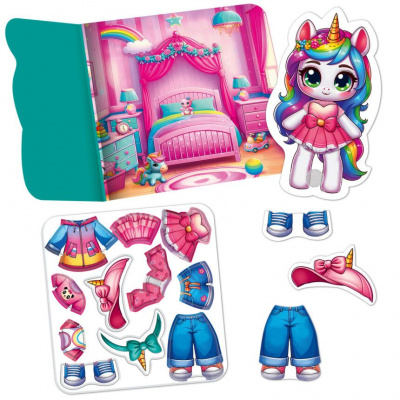 Гра розвиваюча Vladi Toys з липучками Єдиноріжка Vladi Toys VT1320-01