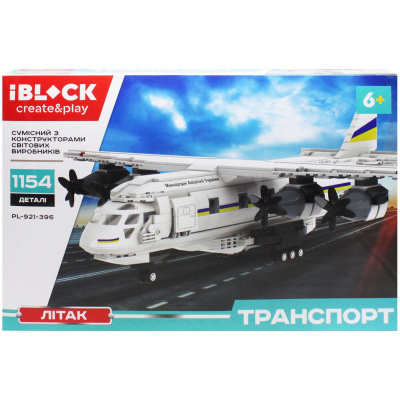 Конструктор Літак, 1154 дет. iBLOCK PL-921-396