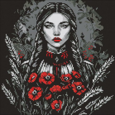 Алмазна мозаїка "Жіноча сила" AMO8223, 40х40 см