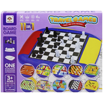 Ігровий набір 11 в 1 Travel games Jung Feng JF378-42