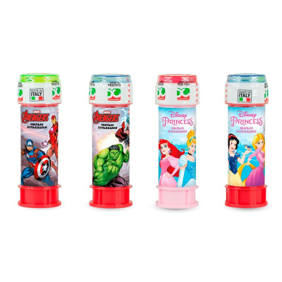 Мильні бульбашки – Принцеси/Месники (60 ml) Dulcop Bubble World 103001110081