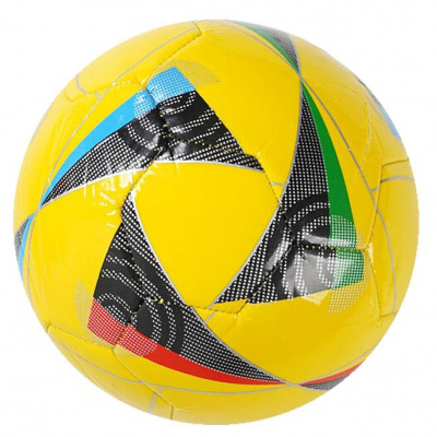 Мʼяч футбольний №2, матеріал PVC (жовтий) MIC C70136