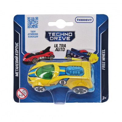 Ігрова міні-машинка Ultra Auto TechnoDrive 250321W-6 металевий корпус