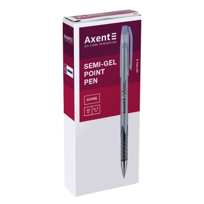 Ручка масляна Shine, синя Axent AB1063-02-A
