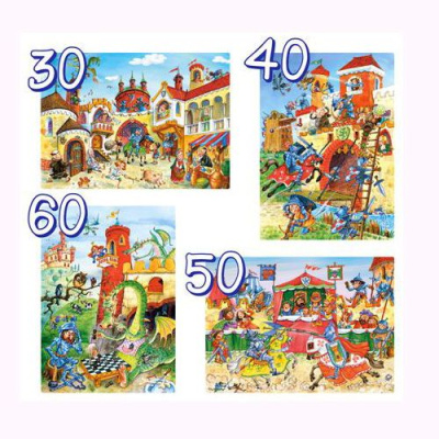 Пазли 4 в 1 Лицарі Castorland В-04195