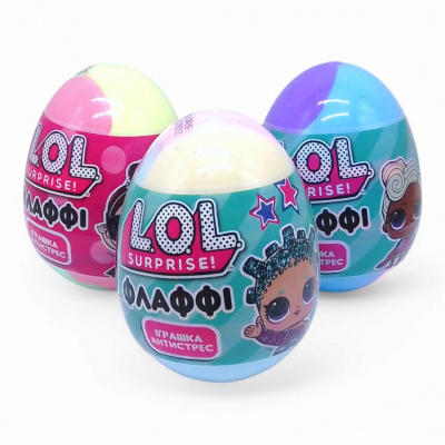 Флаффі слайм в яйці Lovin L.O.L. Surprise! 140 мл, мікс видів, 1 штука Окто LOL81009