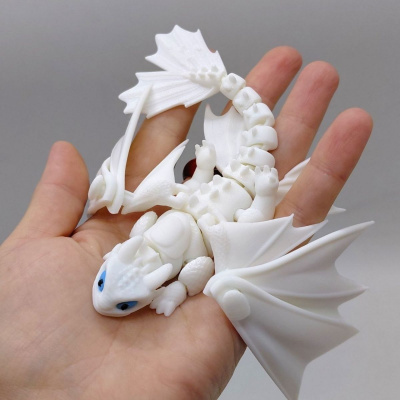ФІГУРКА 3D HERO DRAGON LIGHT FURY/ ДЕННА ЛЮТЬ, 3D ДРУК 17СМ OYTOY 04036000