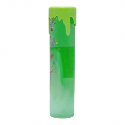 Слайм в пластиковій тубі, блискітки  (зелений) MIC MS24-12-379