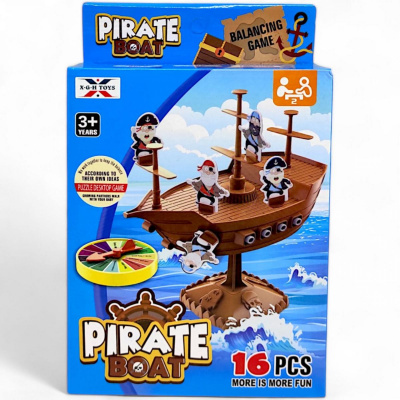 Настільна гра-балансир Піратський корабель (Pirate boat), пінгвіни X.G.H TOYS 7744