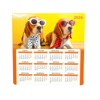 Календар на магніті 2026 рік Біглі Vladi Toys VT9501-04