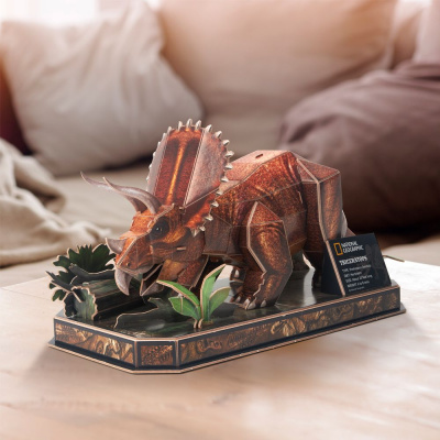 CubicFun Тривимірна головоломка-конструктор National Geographic Dino Трицератопс Cubic Fun DS1052h