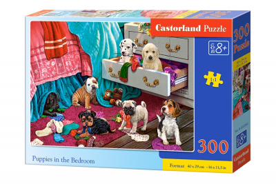 Пазли Цуценята в спальні, 300 елементів Castorland B-030392
