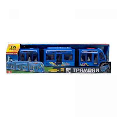 Трамвай автоексперт (Синій) (підсвічування, звуки, інерція, рухомі частини) TK Group 60147