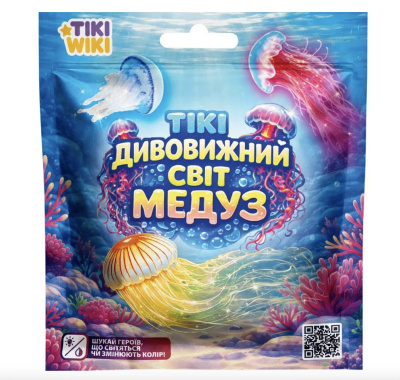 Стретч-іграшка у вигляді тварини TIKI WIKI – ТІКІ ДИВОВИЖНИЙ СВІТ МЕДУЗ (у диспл.) МІС SQ019