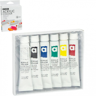 Набір акрилових фарб "Art Ranger Acryliс" PA31.06012A 12 мл 6 кольорів