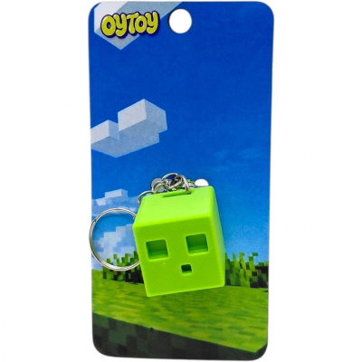 Брелок (3D друк) Minecraft Slime / Слизень Keychain OYTOY 1019100