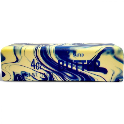 Сквіш-антистресс Масло (butter squishy) мармур 14 см СИНІЙ MIC TN-555-2