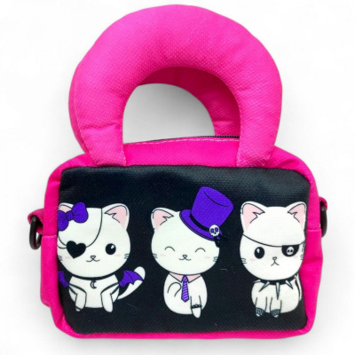 Сумочка mini (текстильна) 18х123 см (без ручок) (рожева) MIC PW-02