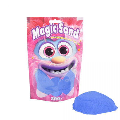 Кінетичний пісок Magic Sand, 200 г (синій) Strateg 39401-9