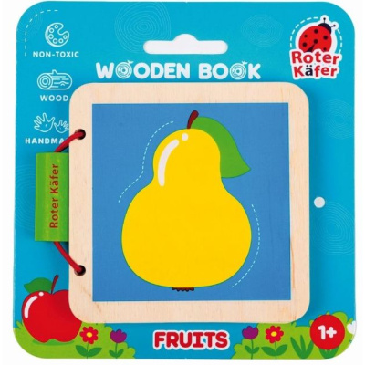 Деревʼяна іграшка Деревʼяна книга. Фрукти Vladi Toys RW3035