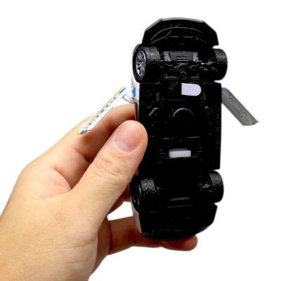 Машинка 1:32 металева інерційна поліцейська, (ЧОРНА) xu ye K175B9