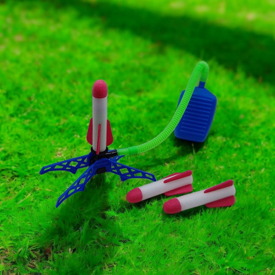 Запускач механічний Rocket Stamp launcher, 3 заряди ракети, підсвічування MIC 506