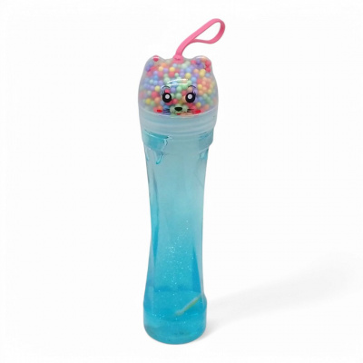 Слайм-лизун Котик з фігуркою та кульками (блакитний) MIC MS-24-8-1079