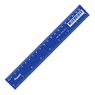 Лінійка пластикова, 20 см, синя Axent 7620-02-A