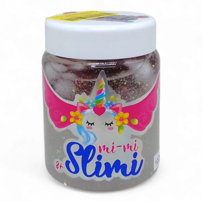 Слайм Mi-mi Slimi, 150 г білий + бордовий Strateg 71815
