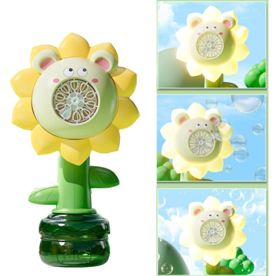 Мильні бульбашки Flower Bubble Machine BJC-5A(Bear-Yellow) зі світлом