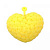 СЕРЦЕ, ЩО СВІТИТЬСЯ (ЖОВТЕ) 10 см. MIC KA-23-1989