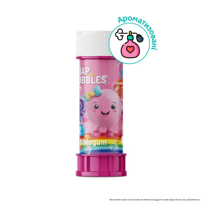 Бульбашки мильні Bubblegum, ароматизовані, 60 мл Dodo 500128