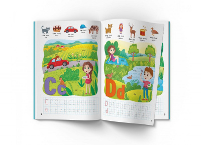 Книга English ABC. 128 розвивальних наліпок (укр) Crystal Book F00029943