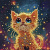 Алмазна мозаїка "Cиньооке кошеня" BH009 неповна викладка 25х25 см