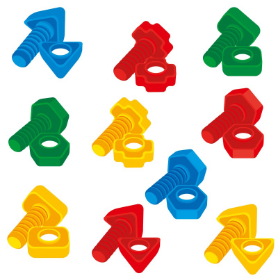 Дитяча гра Набір болтів і гайок, 20 елементів Vladi Toys VT2905-20