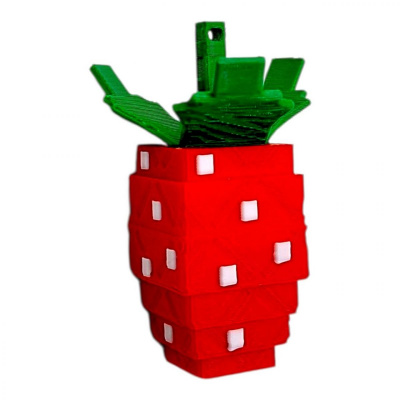 3D Брелоки ROBLOX ELDER STRAWBERRY / СТАРА ПОЛУНИЦЯ GAG KEYCHAIN, 3D друк OYTOY 02011100
