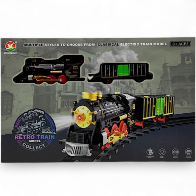 Залізниця Retro train (світло, звук, дим) xiong xian 699-70A