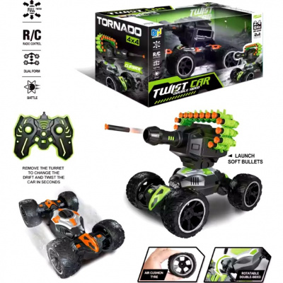 Машинка трюкова на радіокеруванні Twist Car, стріляє (помаранчевий) Da Hua Toys DH666-74