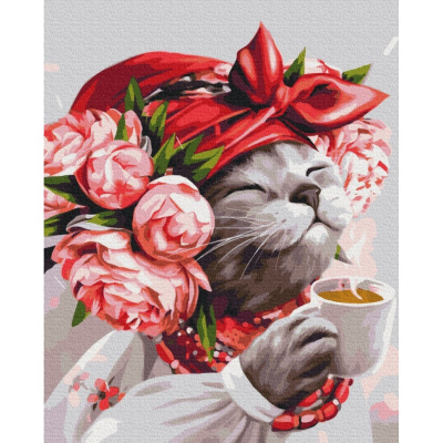 Картина за номерами "Киця господинька" ©Маріанна Пащук Brushme BS53241 40х50 см