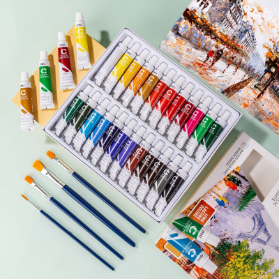 Фарба акрилова Color Emotions, 24 кольори по 12 мл Deli EC12-24