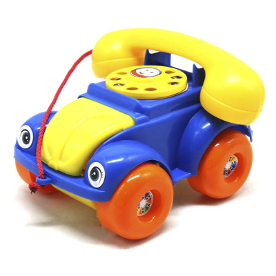 Каталка-машинка Телефон (синя) Максимус 5106