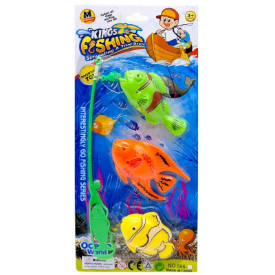 Риболовля (3 рибки, вудка) мікс видів TK Group 886-1-2-3-4