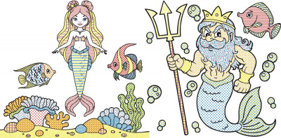 Водні розмальовки Підводний світ (укр) Crystal Book F00022966
