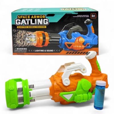 Бульбашкомет-генератор SPACE ARMOR GATLING (ПОМАРАНЧЕВИЙ) MIC KB1275