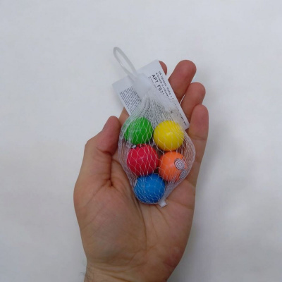 Мʼячики-стрибунці Смайлики, 2,5 см, 5 штук MIC FG230612001N