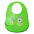 Слинявчик силіконовий Зайка, салатовий MIC №0611