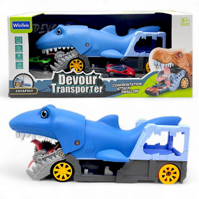 Трейлер із машинками Devour Transporter: Акула WinTek E7016
