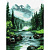 Картина за номерами "Таємниче джерело" KHO6371, 30х40 см